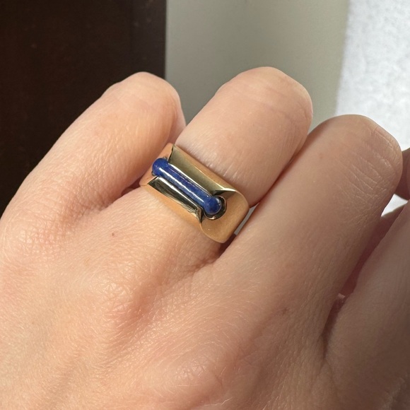 Jewelry - 14K Gold and Lapis Pinky Ring